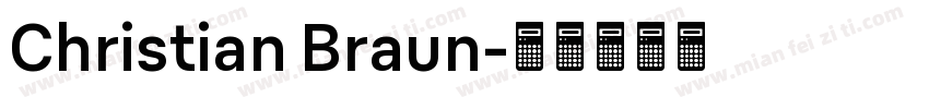 Christian Braun字体转换